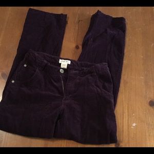 Cherokee purple corduroy pants girls